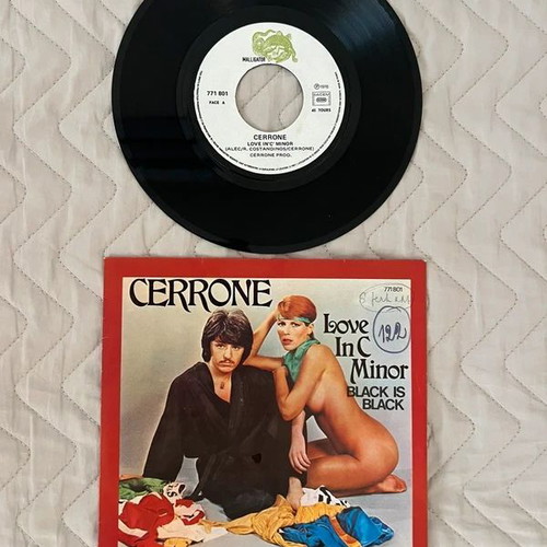 Cerrone Love In C Minor / Black Is Black 7" 45rpm vinyl single