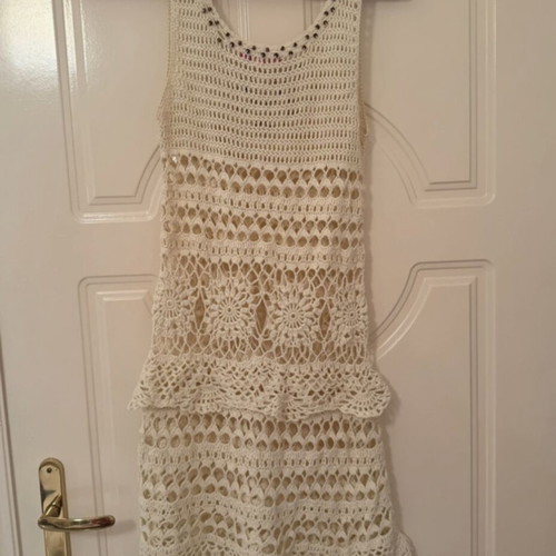 Bsb knitted dress used, beige, size S