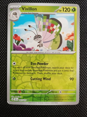Vivilion Pokemon TCG Reverse Holo card new
