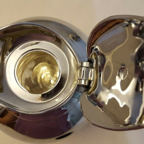 Thermos jug used from the 80s, chrome plated