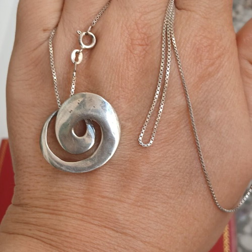 925 silver necklace with 50 cm chain