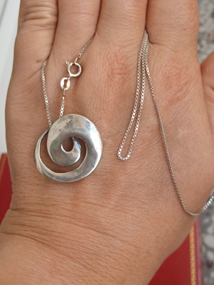 925 silver necklace with 50 cm chain