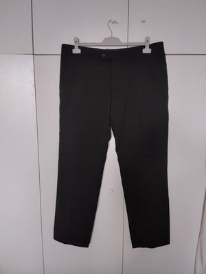 Wool formal men's pants used, size XL XXL, black