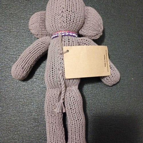 Handmade Kenana Kenya Elephant Toy new organic cotton