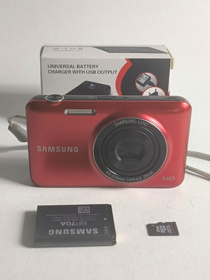 Samsung ES95 HD 16.1 Megapixel ψηφιακή κάμερα μεταχειρισμένη, κόκκινη