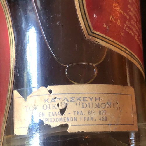 Bottle Authentic Vintage Liquer Peppermint 1960s New