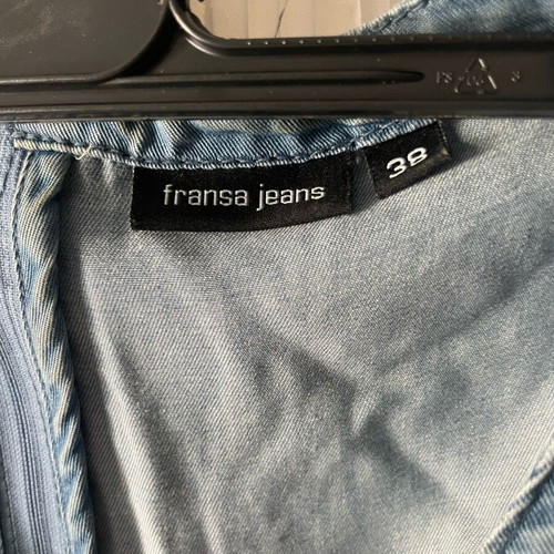 Fransa dress like new, slim denim, 3/4 sleeve, size M