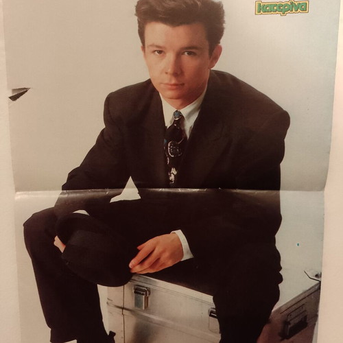 Elpida & Rick Astley poster used, Katerina magazine