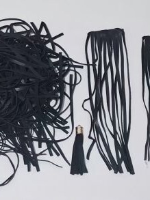 Fringes like new, individual and connected pieces, 24-27 cm