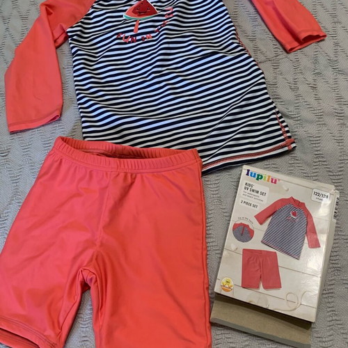 Mega Package LUPILU "Watermelon" (6 pcs) – Swimwear & Beach Shoes – No 122/128
