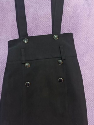 Black salopette new, size XS