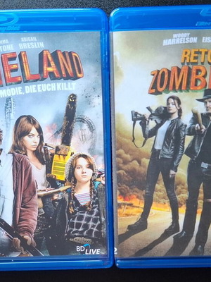 Zombieland and Zombieland Double Tap Blu-ray set with Greek and Bulgarian subtitles
