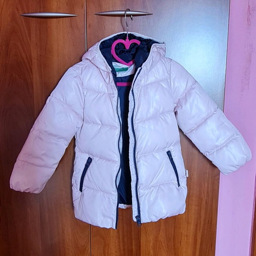 Benetton jacket for 2-year-old girl like new, soft pink