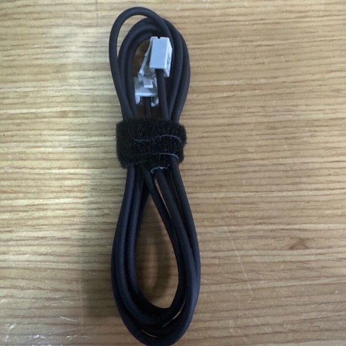 Telephone cables new, set of 6 pieces, 3 white and 3 black