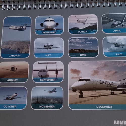 Bombardier 2013 collectible desk calendar like new