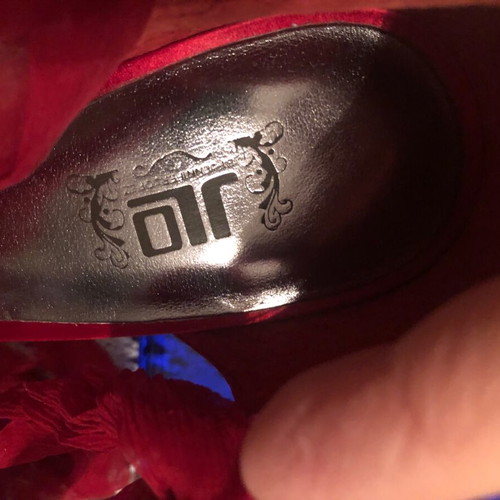J Lo sandals new red, size 37