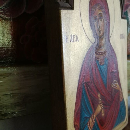 Χειροποίητη εικόνα της Αγίας Νίνας καινούργια