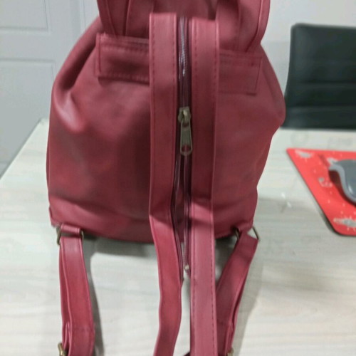 Leather backpack new with internal and front pocket