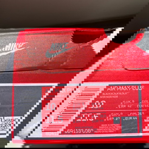 Nike Air Max Plus Triple Black – EU 44