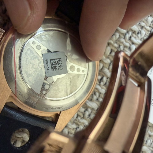 Tissot PRS 516 Chronograph full set, rose gold and black leather