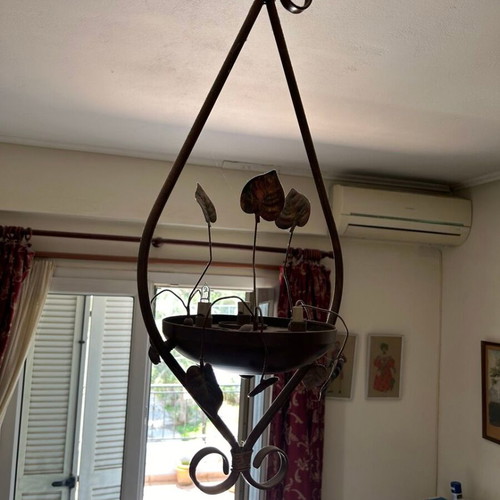 Bronze ceiling light like new, brown