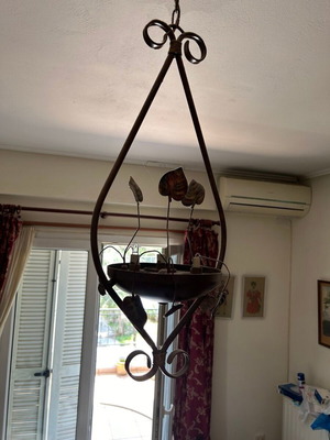 Bronze ceiling light like new, brown