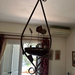 Bronze ceiling light like new, brown
