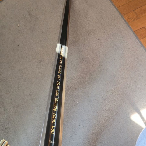 Templar Knight Long Sword 118cm like new with wooden wall mount
