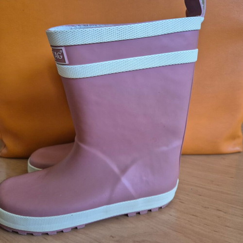 ZigZag Hurricane kids rubber boots like new, rose ash color, size 33