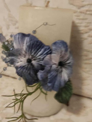 Candle for gift with handmade composition new