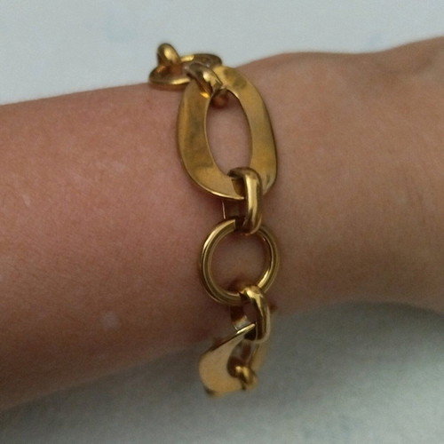 Steel bracelet women’s like new, gold color
