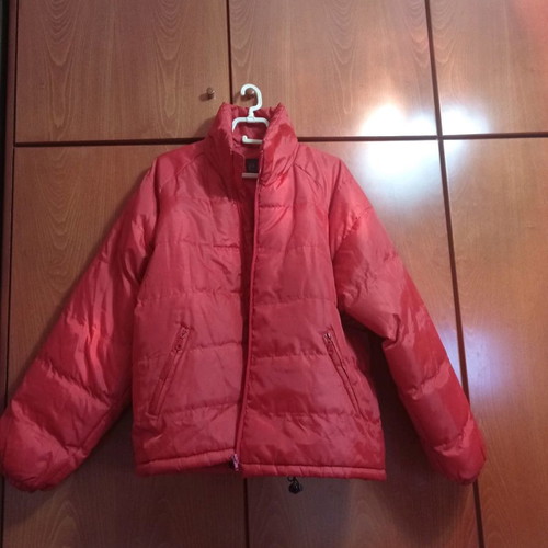 Puffer oversized jacket used, red, size M