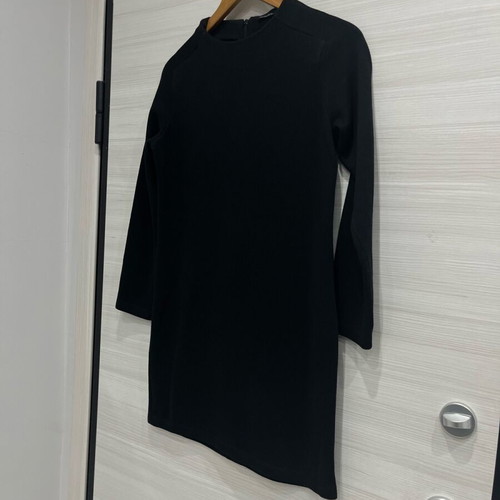 Zara blouse dress used, wool, black, A-line, size L