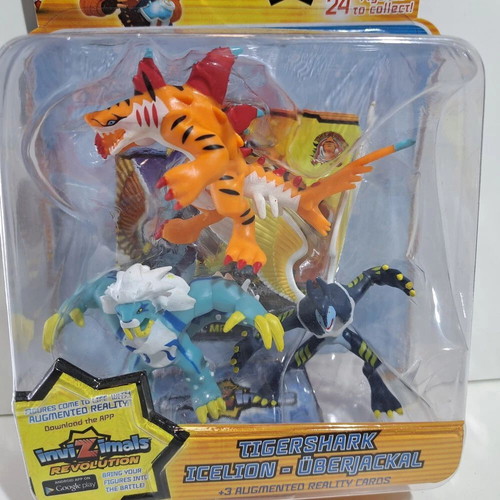 IMC Toys Invizimals Tigershark Icelion Uberjackal figures new, factory sealed