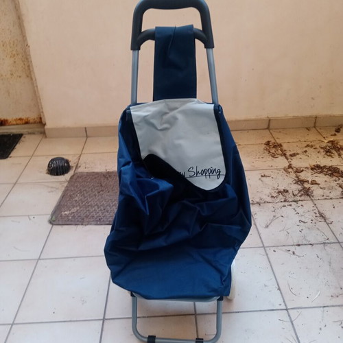 Shopping Trolley cooler fabric blue new