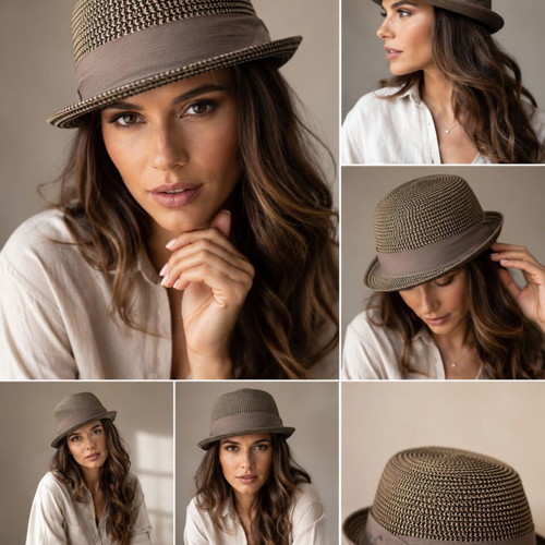 Karfil Handmade Summer Hat new, gray