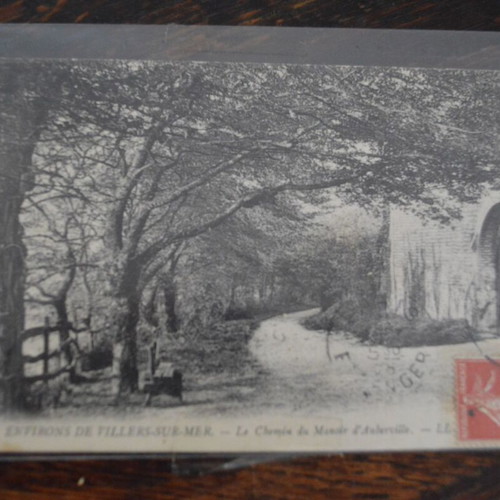 Old postcard 1908 sent from France to Greece used