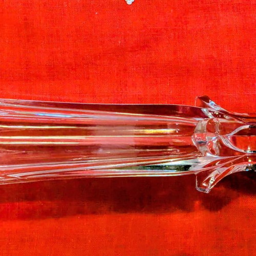 Cristal d'Arques Bandol vintage crystal bud vase, 22cm