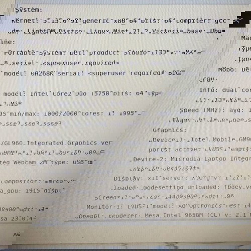 Laptop 17" Dell studio 1735