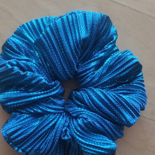 Scrunchie XL handmade mermaid pleated from Greek fabric