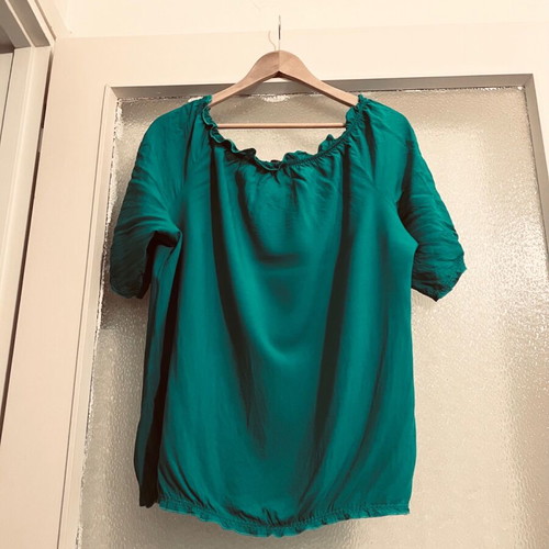 Women's blouse green XLarge Dina like new