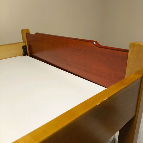 Wooden bunk bed used with double layout and durability