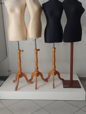 Female bust with wooden legs like new