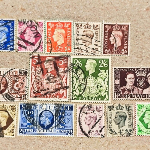 England stamps used with English kings