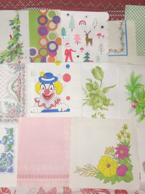 Χαρτοπετσέτες vintage καινούργιες, πακέτο