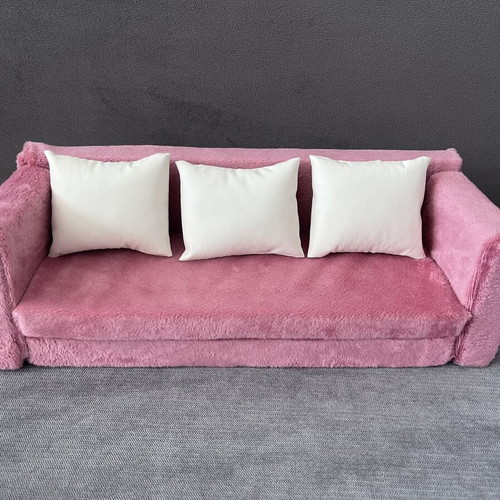 Pink doll sofa new, handmade