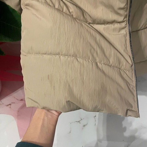 Only warm jacket used, beige, size M