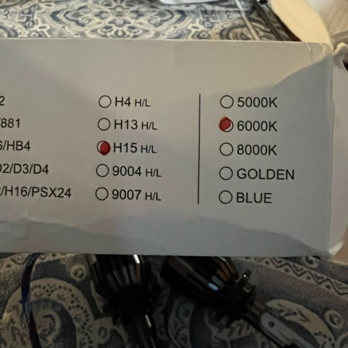 Led bulbs H15 new 6000k with canbus