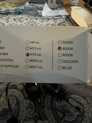 Led bulbs H15 new 6000k with canbus