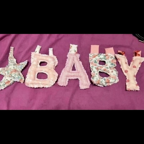 Handmade banner with names for home decoration